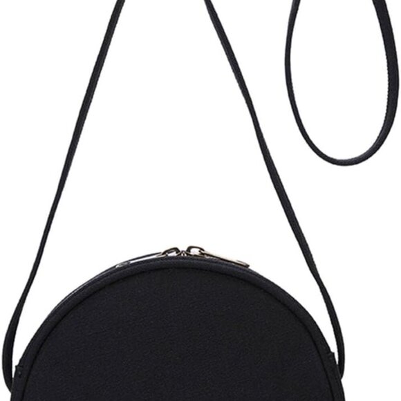 Circle Crossbody Bag for Women NYLON Circle Purse with Zipper Adjustable Knot Sh - Picture 1 of 9
